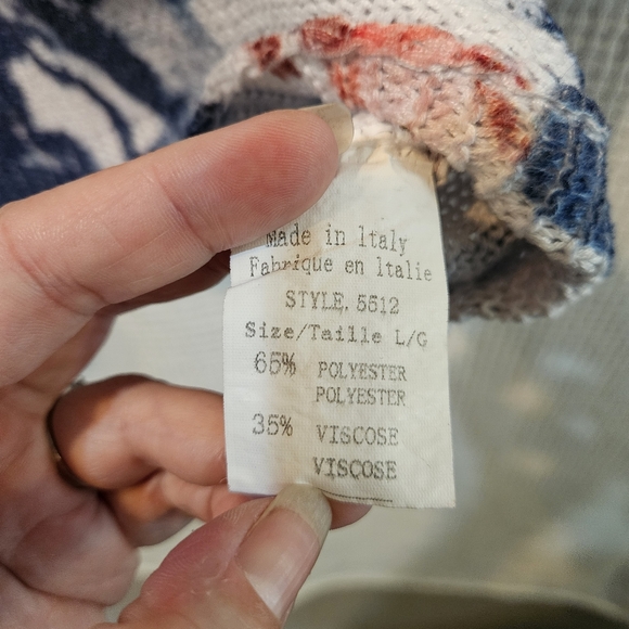 Lousa Ricci Lg Abstract Crochet Patterned Sweater - Picture 3 of 7